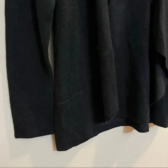 Sag Harbor Women's Size S Sweater Long Sleeves Pullover Cardigan Sequins Black - Picture 2 of 10